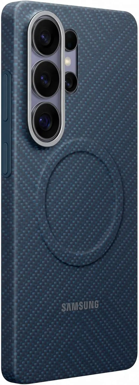 Origineel Samsung Samsung S26 Ultra Hoesje Carbon Magnet Back Cover Blauw afbeelding 2