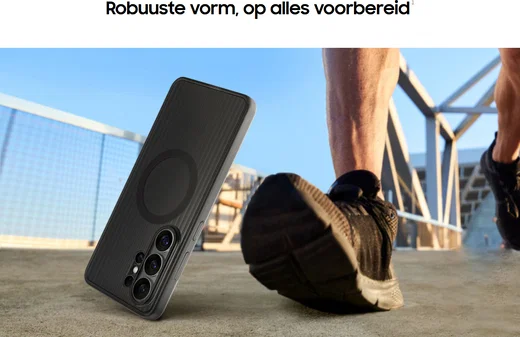 Origineel Samsung Galaxy S26 Ultra Hoesje Magnet Rugged Case Zwart afbeelding 4