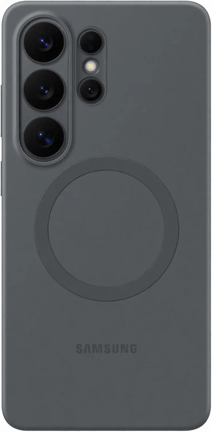 Origineel Samsung Galaxy S26 Ultra Hoesje Siliconen Magnet Back Cover Zwart afbeelding 1