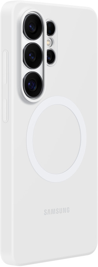 Origineel Samsung Galaxy S26 Ultra Hoesje Siliconen Magnet Back Cover Wit afbeelding 2