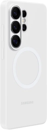 Origineel Samsung Galaxy S26 Ultra Hoesje Siliconen Magnet Back Cover Wit afbeelding 2