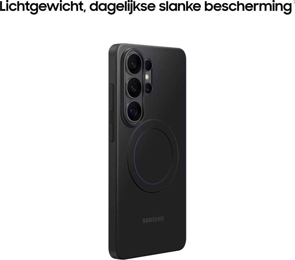 Origineel Samsung Galaxy S26 Ultra Hoesje Slim Magnet Back Cover Zwart afbeelding 4