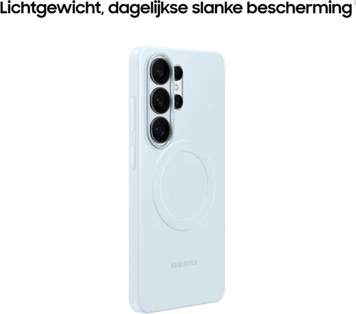 Origineel Samsung Galaxy S26 Ultra Hoesje Slim Magnet Back Cover Lichtblauw afbeelding 3