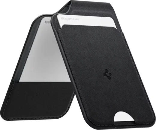 Origineel Samsung x Spigen Valentinus S Pasjeshouder Vegan Leer Zwart afbeelding 1