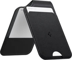 Origineel Samsung x Spigen Valentinus S Pasjeshouder Vegan Leer Zwart afbeelding