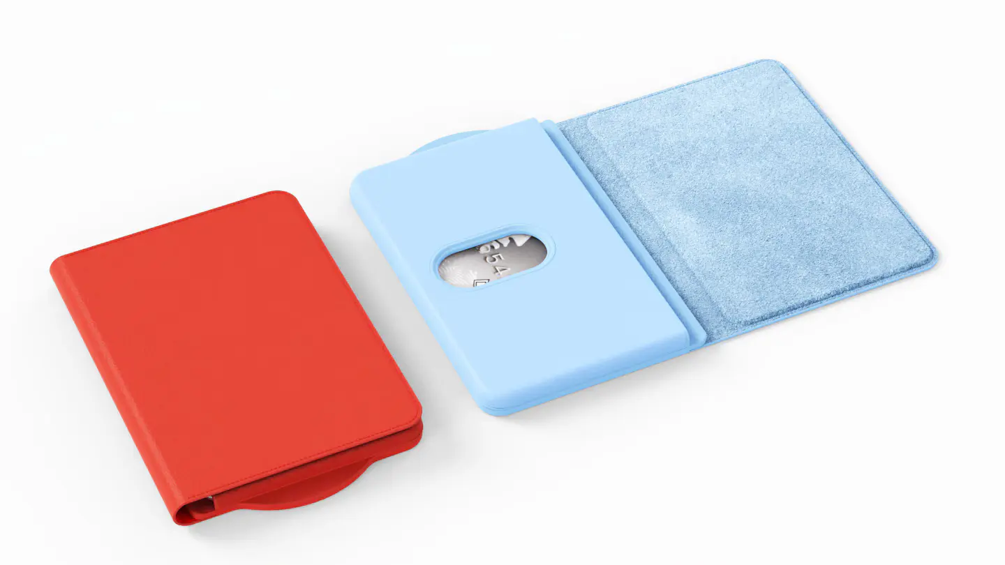 Origineel Samsung Magnetische Pasjeshouder / Kaarthouder voor Twee Pasjes Rood afbeelding 5