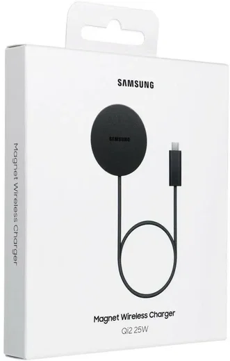 Originele Samsung Magnet Wireless Charger Qi2 25W Draadloze Oplader 1.5M Zwart afbeelding 6
