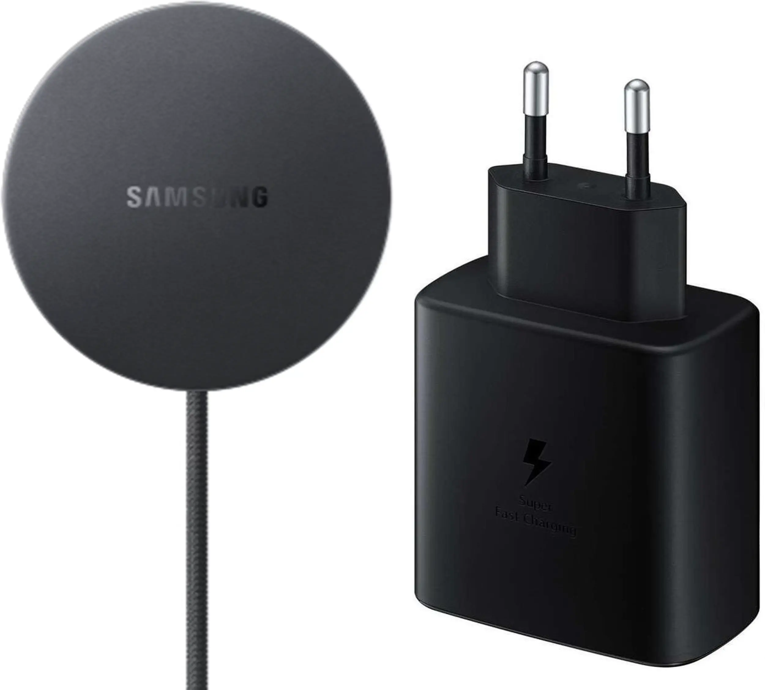 Originele Samsung 25W Draadloze Magnetische Oplader met 45W Power Adapter Zwart afbeelding 1