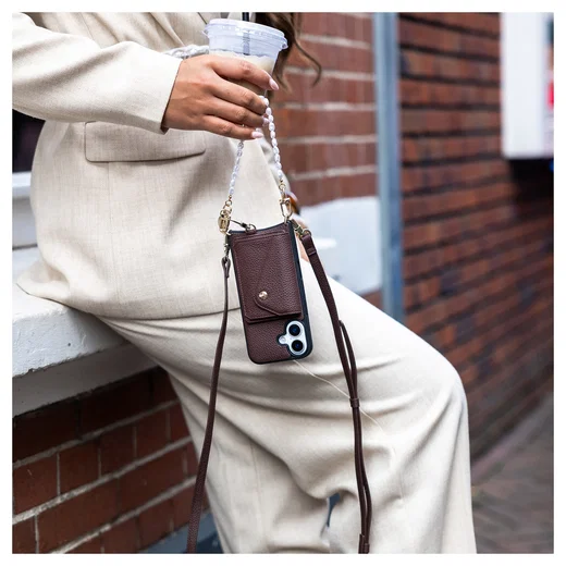 AVY Apple iPhone 16 Pro Max - Classic Kit - Leather Chocolate afbeelding 3