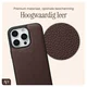 AVY Apple iPhone 16 Pro Max - Classic Kit - Leather Chocolate afbeelding 6