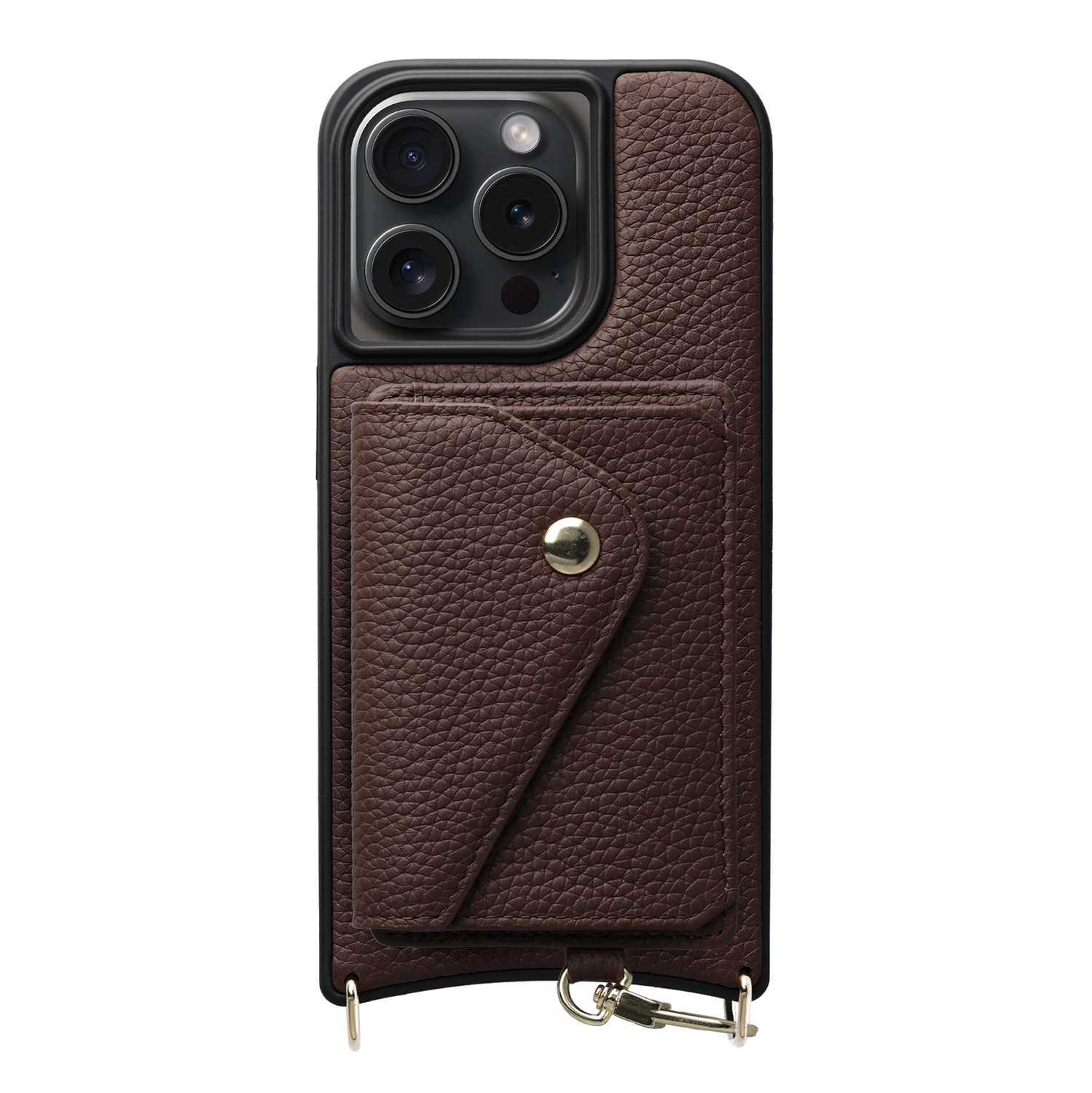 AVY Apple iPhone 15 Pro - Classic Kit - Leather Chocolate afbeelding 1