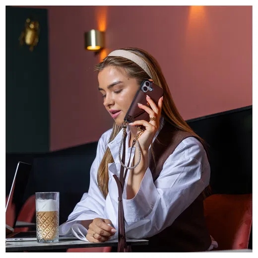 AVY Apple iPhone 14 Pro - Classic Kit - Leather Chocolate afbeelding 4