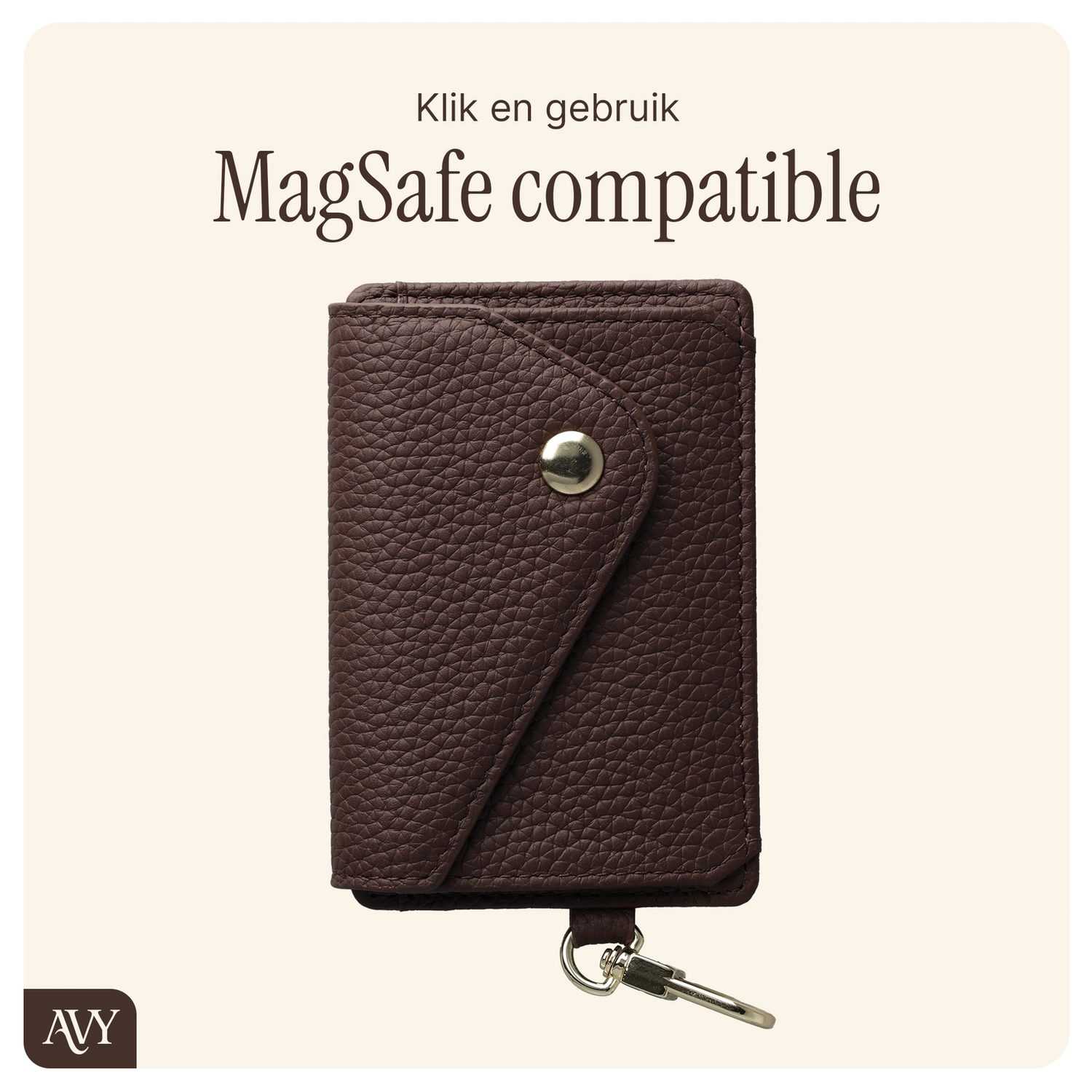 AVY Apple iPhone 14 Pro - Classic Kit - Leather Chocolate afbeelding 8