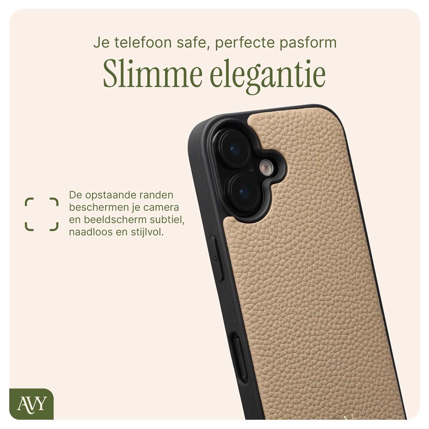 AVY Apple iPhone 17 - Classic Kit - Leather Beige afbeelding 7