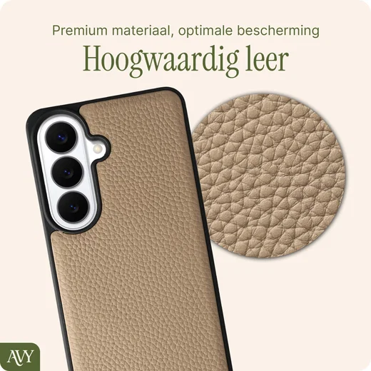 AVY Samsung Galaxy S26 - Classic Kit - Leather Beige afbeelding 5