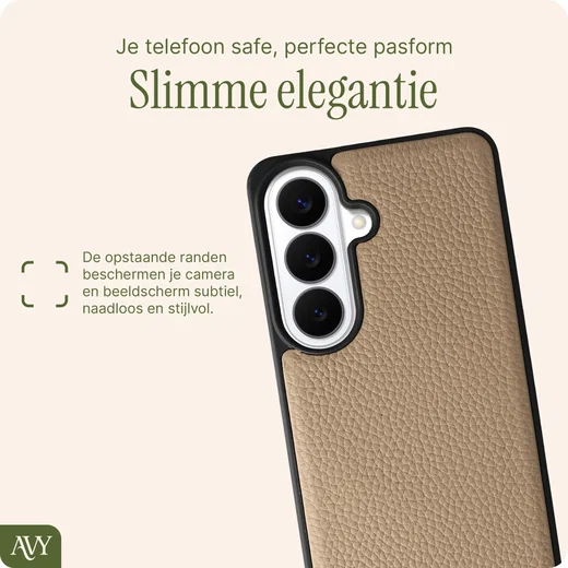 AVY Samsung Galaxy S26 - Classic Kit - Leather Beige afbeelding 6