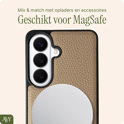 AVY Samsung Galaxy S26 - Classic Kit - Leather Beige afbeelding 7