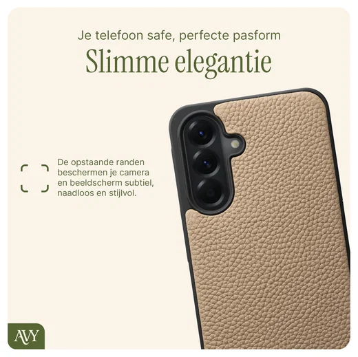 AVY Samsung Galaxy A56 - Classic Kit - Leather Beige afbeelding 6