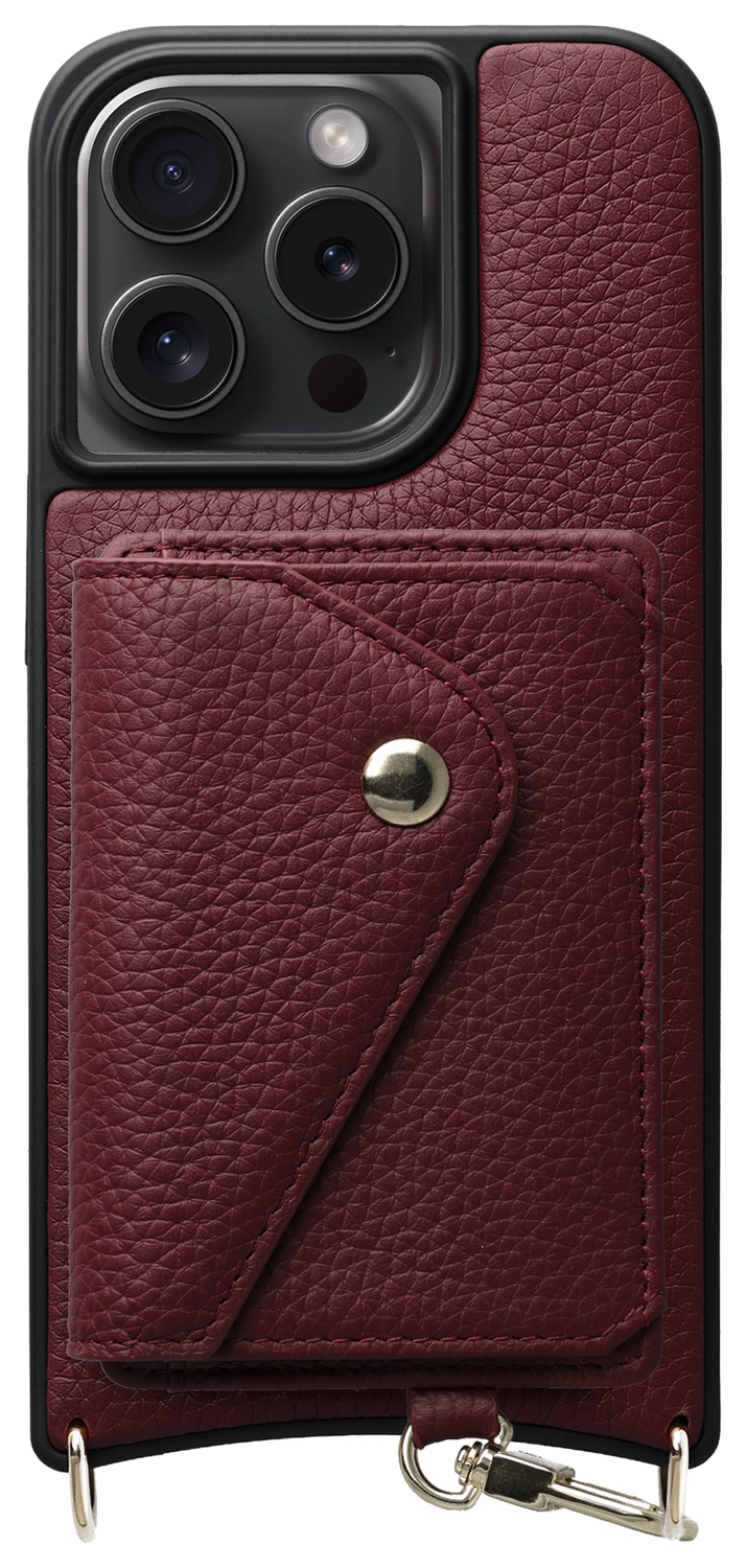 AVY Apple iPhone 15 Pro - Classic Kit - Leather Burgundy afbeelding 1