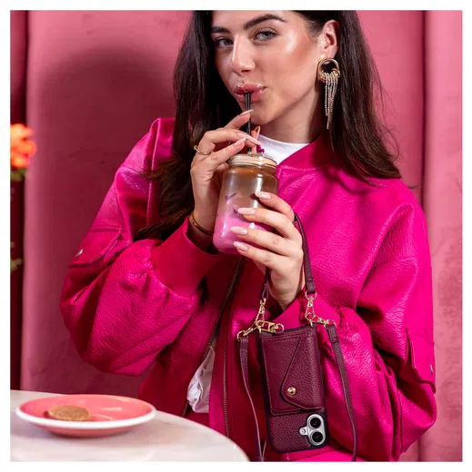 AVY Apple iPhone 14 Pro - Classic Kit - Leather Burgundy afbeelding 2