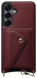 AVY Samsung Galaxy S25 / S24 - Classic Kit - Leather Burgundy afbeelding