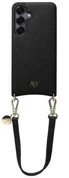 AVY Samsung Galaxy S25 / S24 - Essential Kit - Zwart - Short Leather