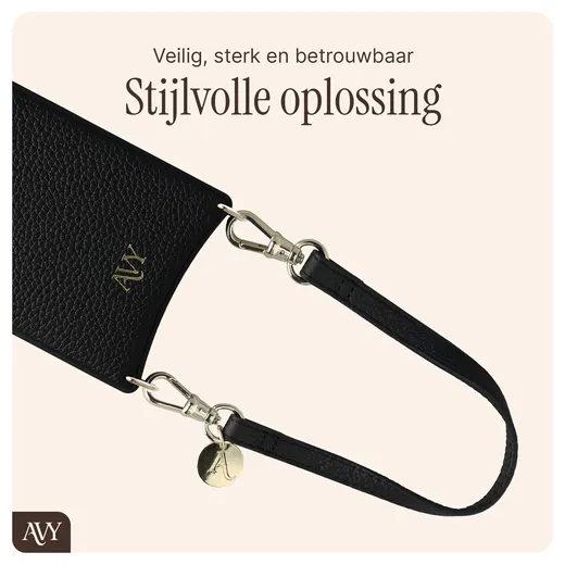 AVY Samsung S25 Plus / S24 Plus - Essential Kit - Zwart - Short Leather afbeelding 8