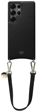 AVY Samsung Galaxy S25 Ultra - Essential Kit - Zwart - Short Leather