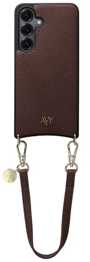 AVY Samsung S25 Plus / S24 Plus - Essential Kit - Chocolate - Short Leather afbeelding 1