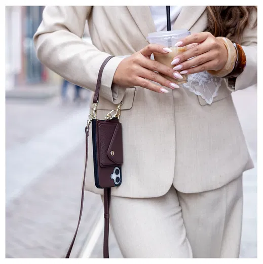 AVY Samsung S25 Plus / S24 Plus - Essential Kit - Chocolate - Short Leather afbeelding 2