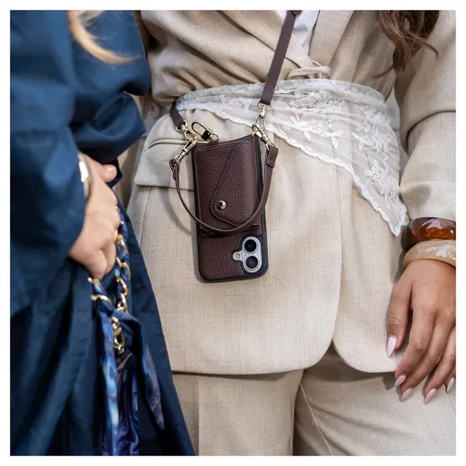 AVY Samsung S25 Plus / S24 Plus - Essential Kit - Chocolate - Short Leather afbeelding 4