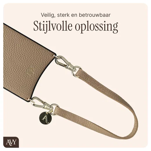 AVY Samsung S25 Plus / S24 Plus - Essential Kit - Beige - Short Leather afbeelding 8