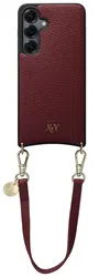AVY Samsung S25 Plus / S24 Plus - Essential Kit - Burgundy - Short Leather afbeelding