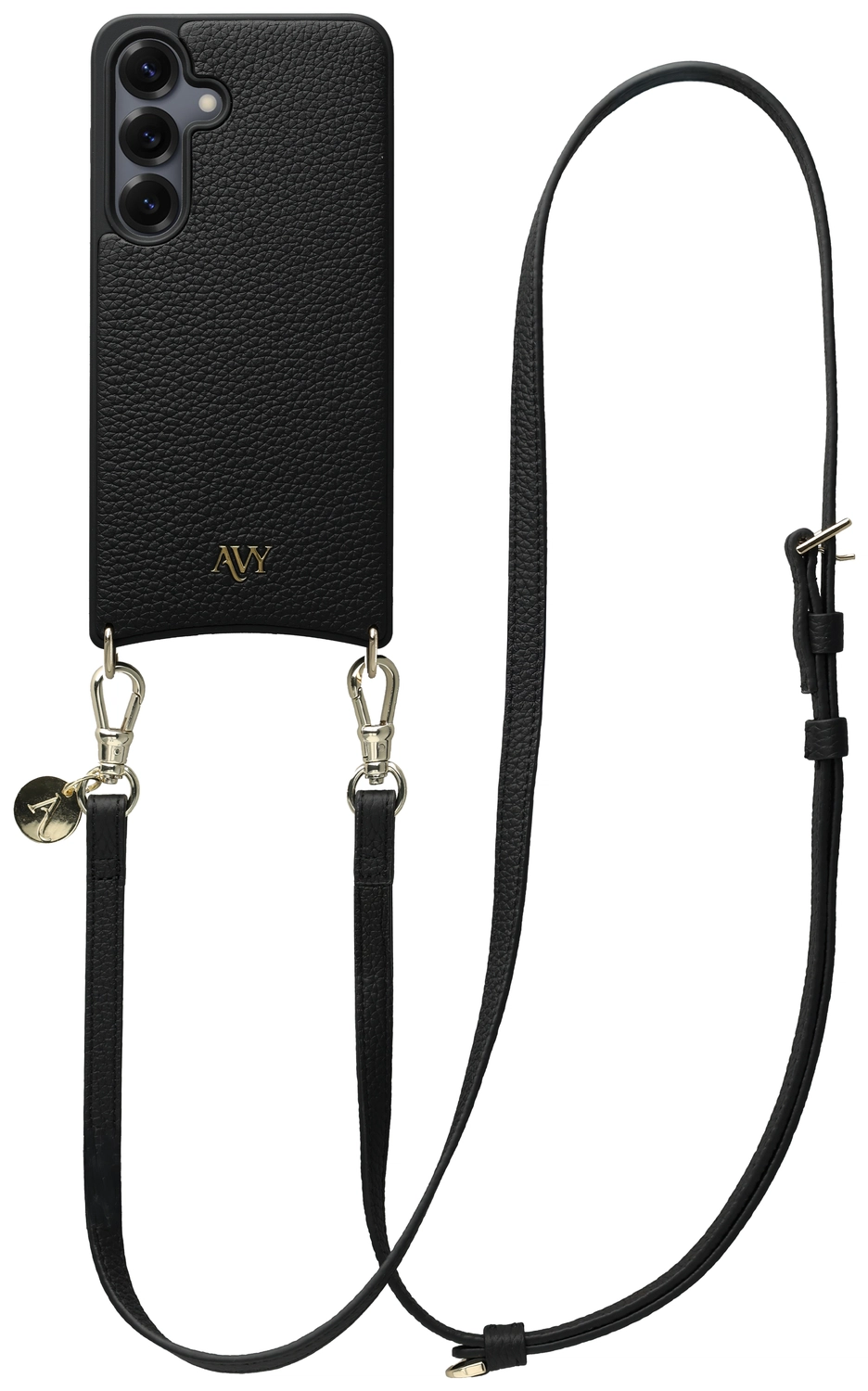 AVY Samsung Galaxy S25 / S24 - Essential Kit - Zwart - Long Leather afbeelding 1