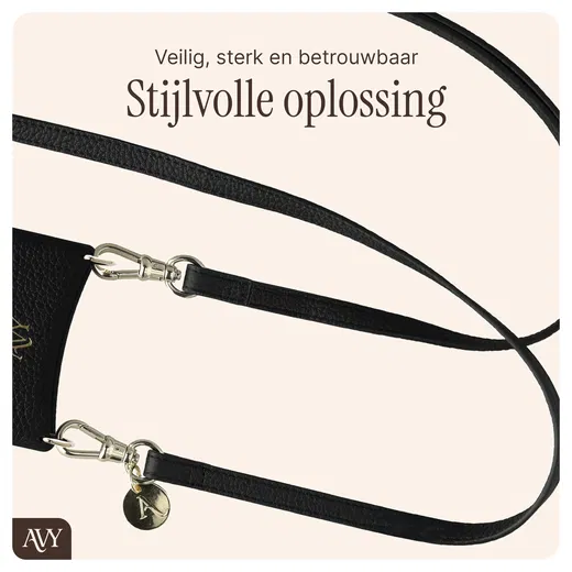 AVY Samsung Galaxy S25 / S24 - Essential Kit - Zwart - Long Leather afbeelding 8