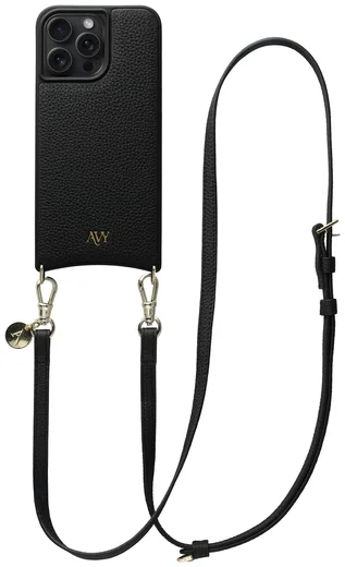 AVY Apple iPhone 15 Pro Max - Essential Kit - Zwart - Long Leather afbeelding 1