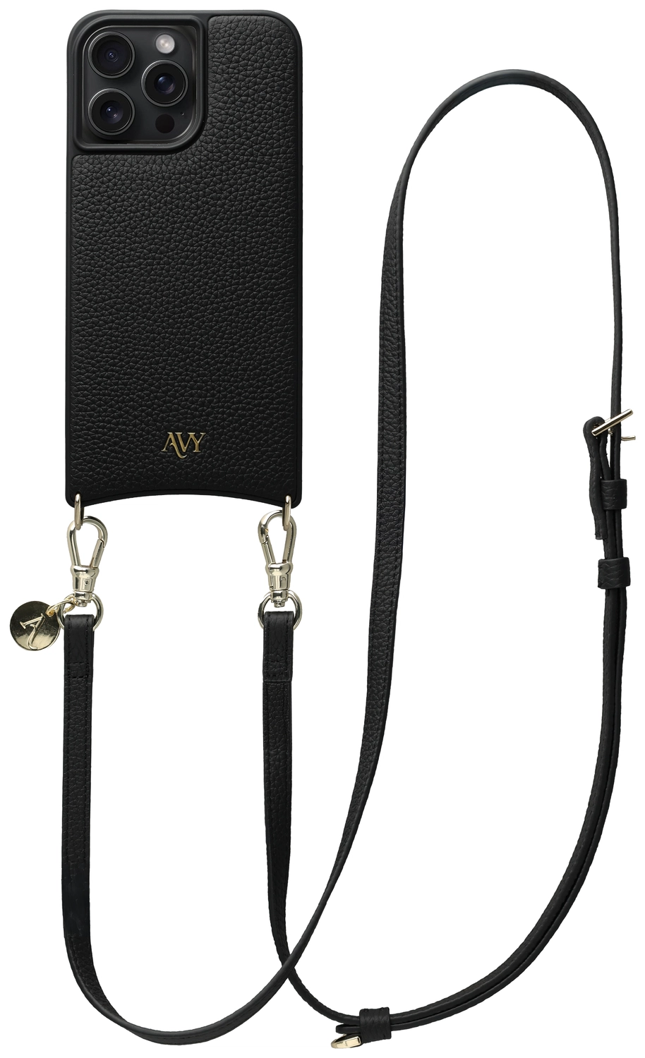 AVY Apple iPhone 14 Pro Max - Essential Kit - Zwart - Long Leather afbeelding 1