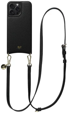 AVY Apple iPhone 14 Pro Max - Essential Kit - Zwart - Long Leather