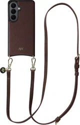 AVY Samsung Galaxy S26 - Essential Kit - Chocolate - Long Leather afbeelding