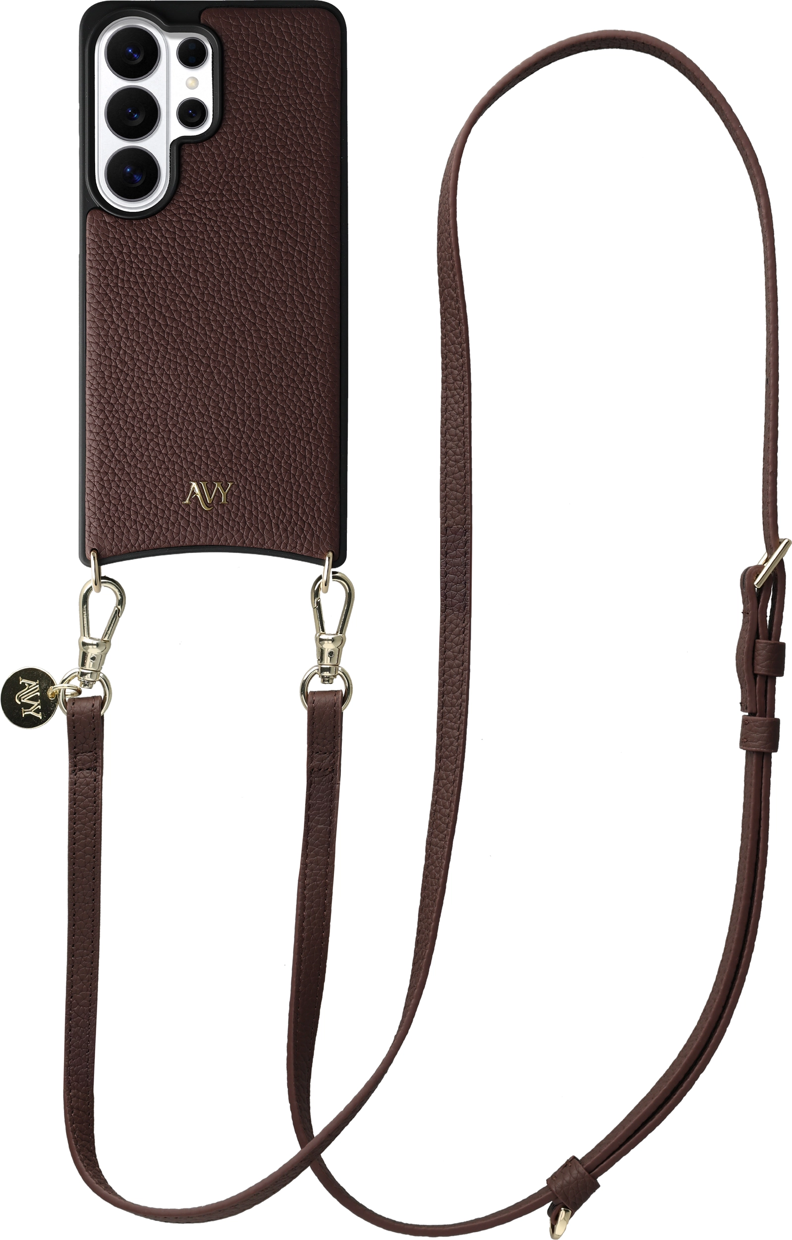 AVY Samsung Galaxy S26 Ultra - Essential Kit - Chocolate - Long Leather afbeelding 1