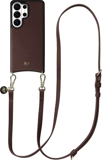 AVY Samsung Galaxy S26 Ultra - Essential Kit - Chocolate - Long Leather afbeelding 1
