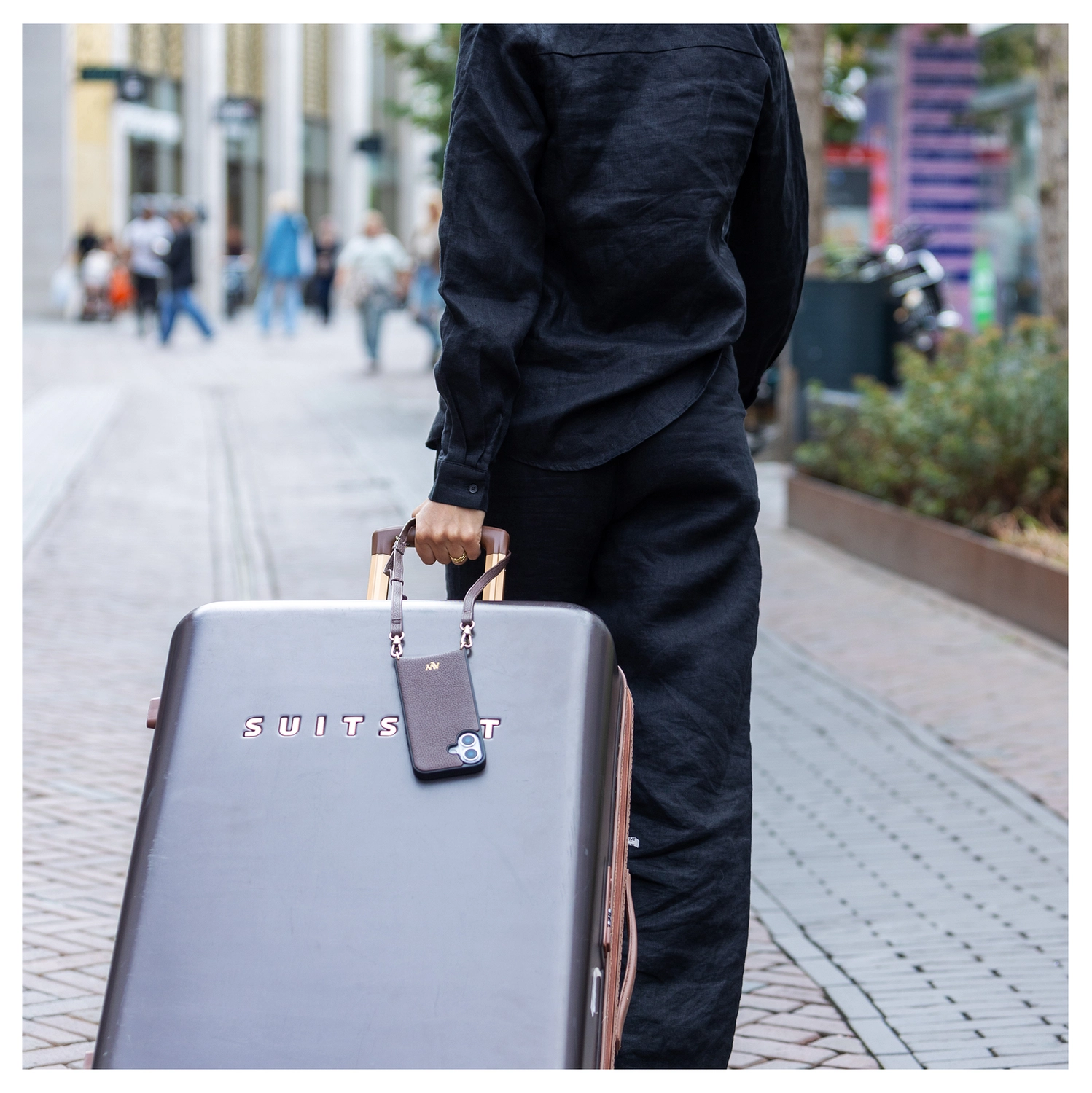 AVY Samsung S25 Plus / S24 Plus - Essential Kit - Chocolate - Long Leather afbeelding 3