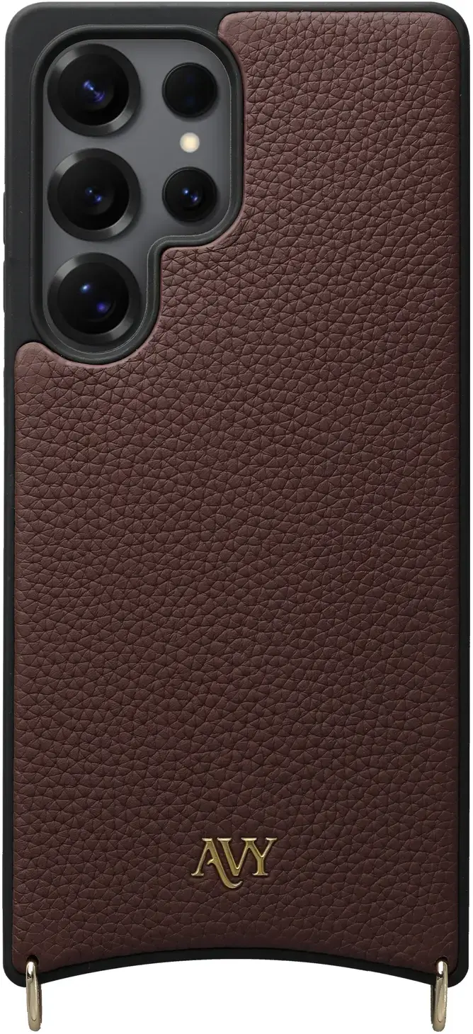 AVY Samsung Galaxy S25 Ultra - Essential Kit - Chocolate - Long Leather afbeelding 10