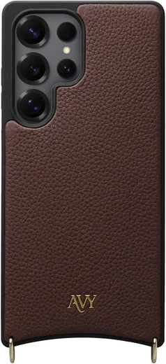 AVY Samsung Galaxy S25 Ultra - Essential Kit - Chocolate - Long Leather afbeelding 10