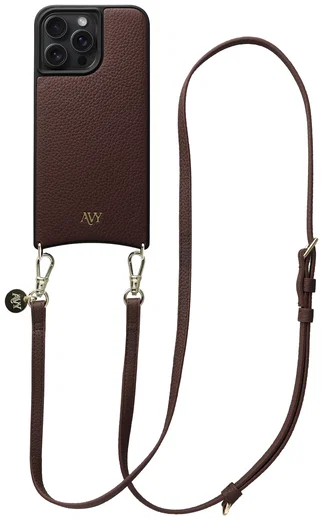 AVY Apple iPhone 15 Pro Max - Essential Kit - Chocolate - Long Leather afbeelding 1