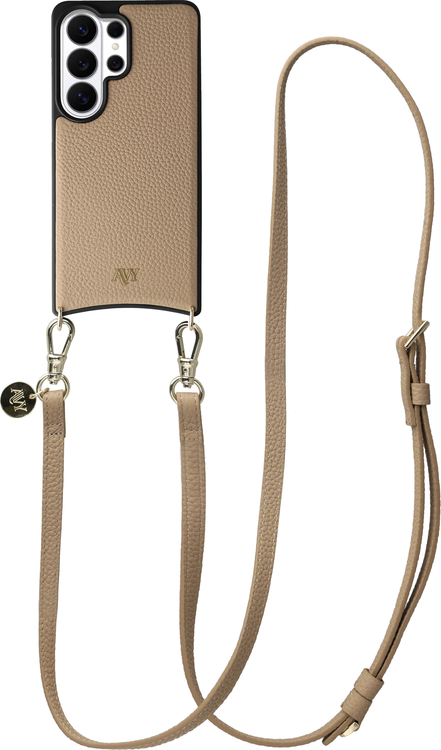 AVY Samsung Galaxy S26 Ultra - Essential Kit - Beige - Long Leather afbeelding 1