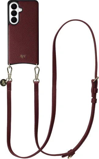 AVY Samsung Galaxy S26 Plus - Essential Kit - Burgundy - Long Leather afbeelding 1
