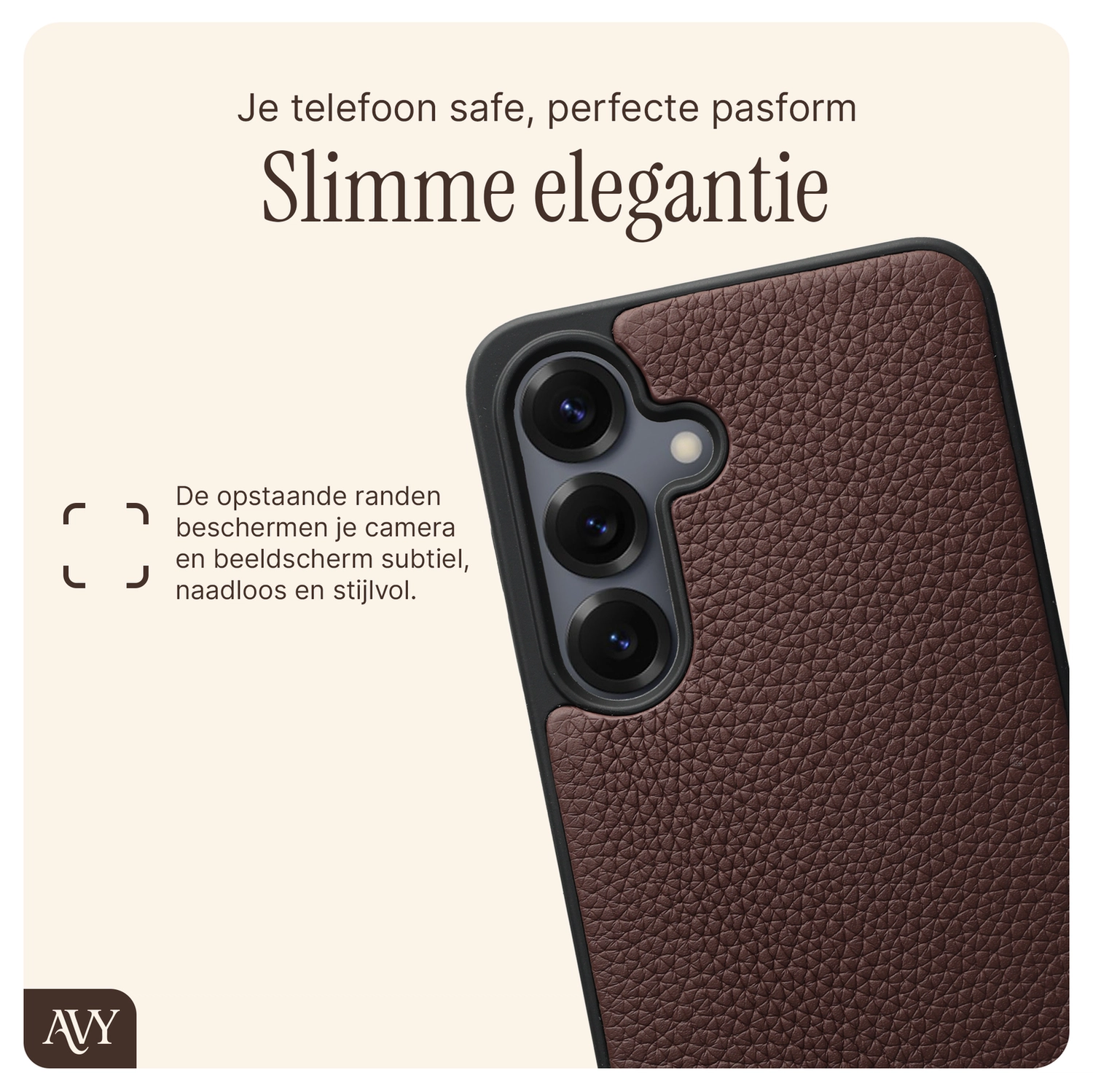 AVY Samsung S25 Plus / S24 Plus - Essential Kit - Chocolate - Perla Chic afbeelding 6