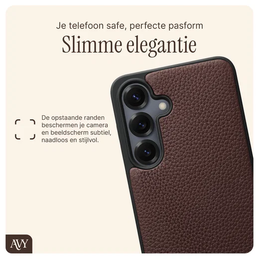 AVY Samsung S25 Plus / S24 Plus - Essential Kit - Chocolate - Perla Chic afbeelding 6