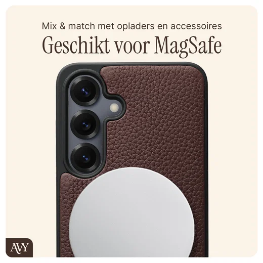 AVY Samsung S25 Plus / S24 Plus - Essential Kit - Chocolate - Perla Chic afbeelding 7